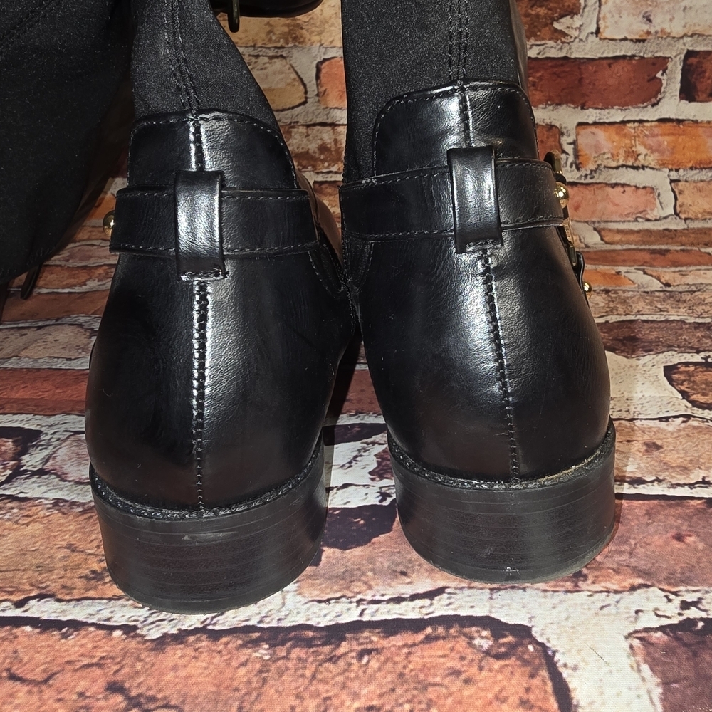 Tommy Hilfiger Black Over the Knee Boots - Picture 6 of 9